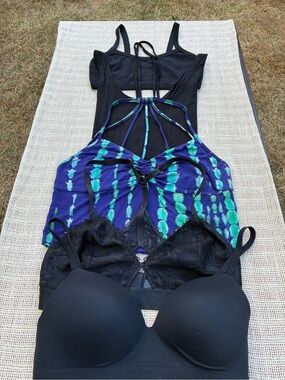 Bundle of 5 Bras and Bralettes- Lotus Tribe, Moon Studio Wear, Soma